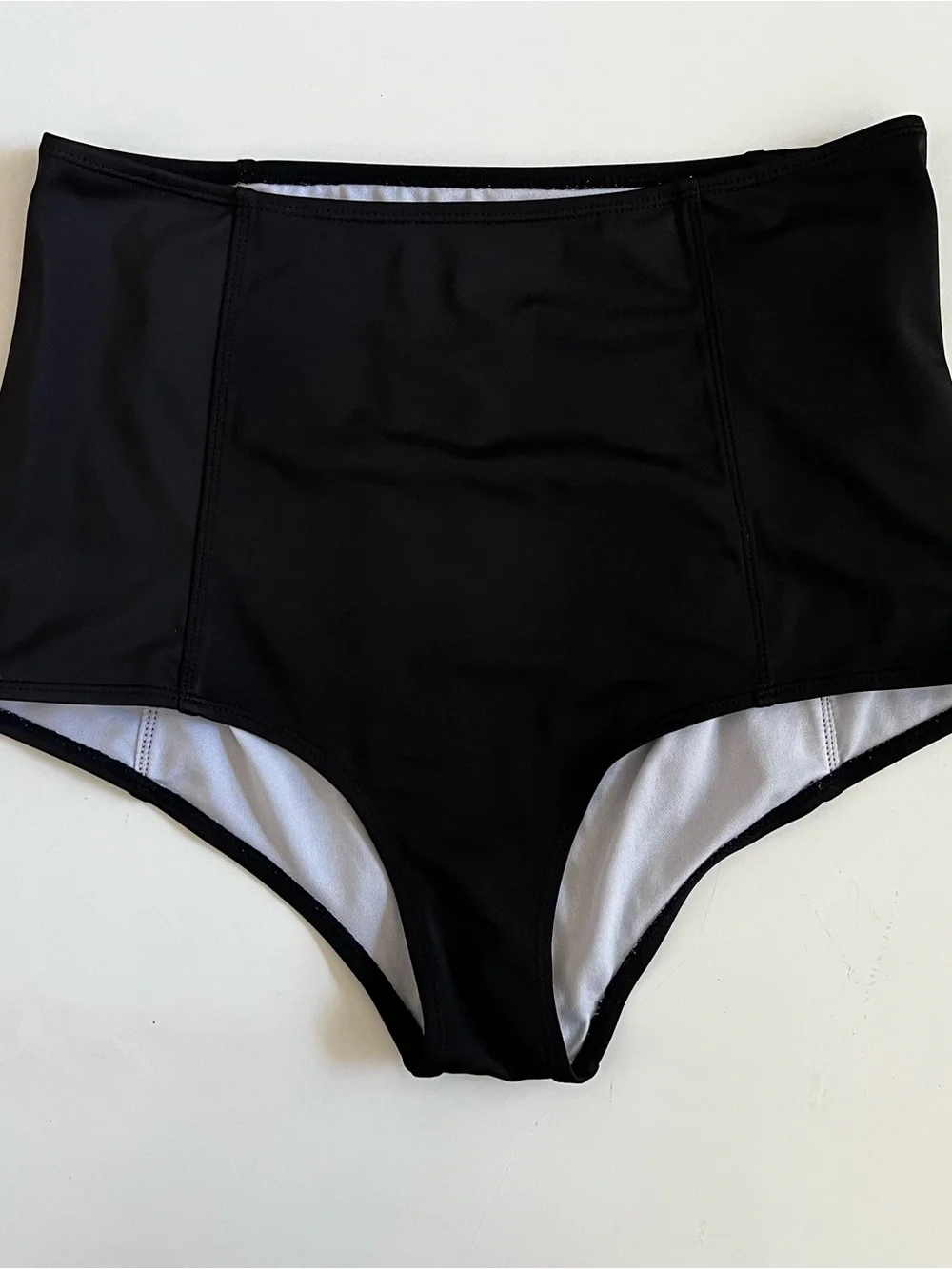 Kortni Jeane Black High-Waisted Bikini Bottoms M GUC